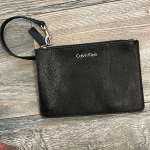 Calvin Klein Black Wristlet Pouch